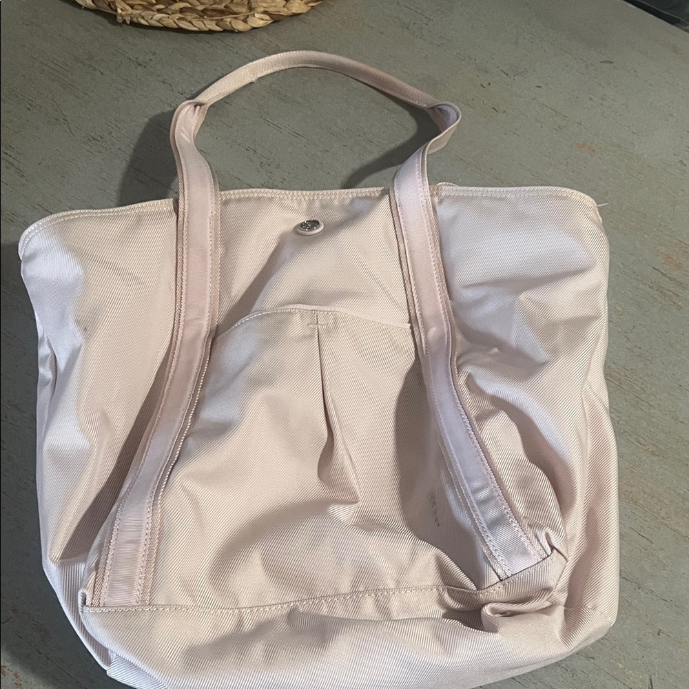 Lululemon Athletica Light Pink Tote Bag